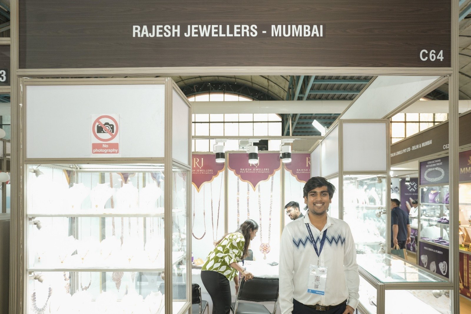 Rajesh Jewellers exhibition stall